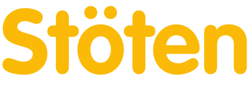 Logo med teksten Stöten i Sälen Magazine i gult og hvidt.