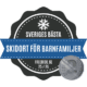 Medalj från Freeride som tilldelats Sveriges bästa skidort för barnfamiljer 25/26